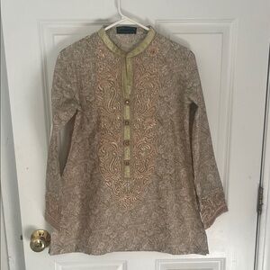 Limelight cotton embroidered shirt